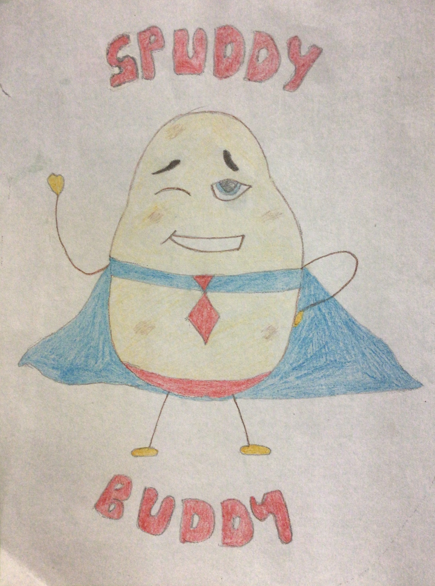 Super potato drawing