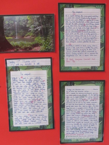 Display of writing